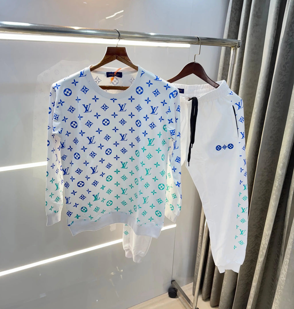 Loui s vuitton White Monogr Imported Premium Tracksuit