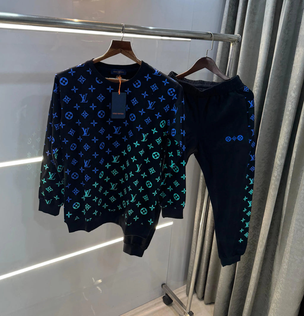 Loui s vuitton Black  Monogr...AM Imported Premium Tracksuit With