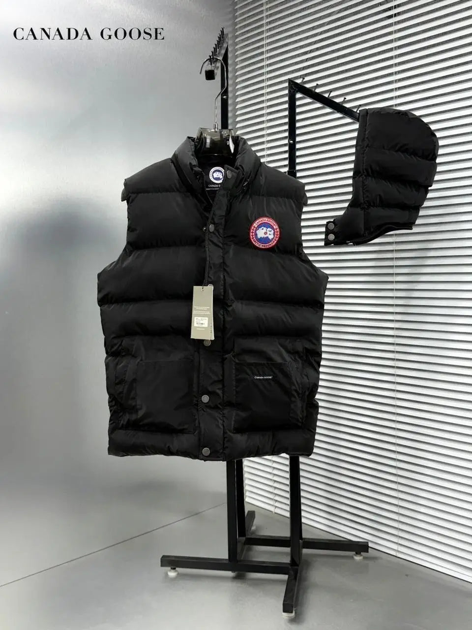 Canad a Goose Black Imported Puffer Jacket