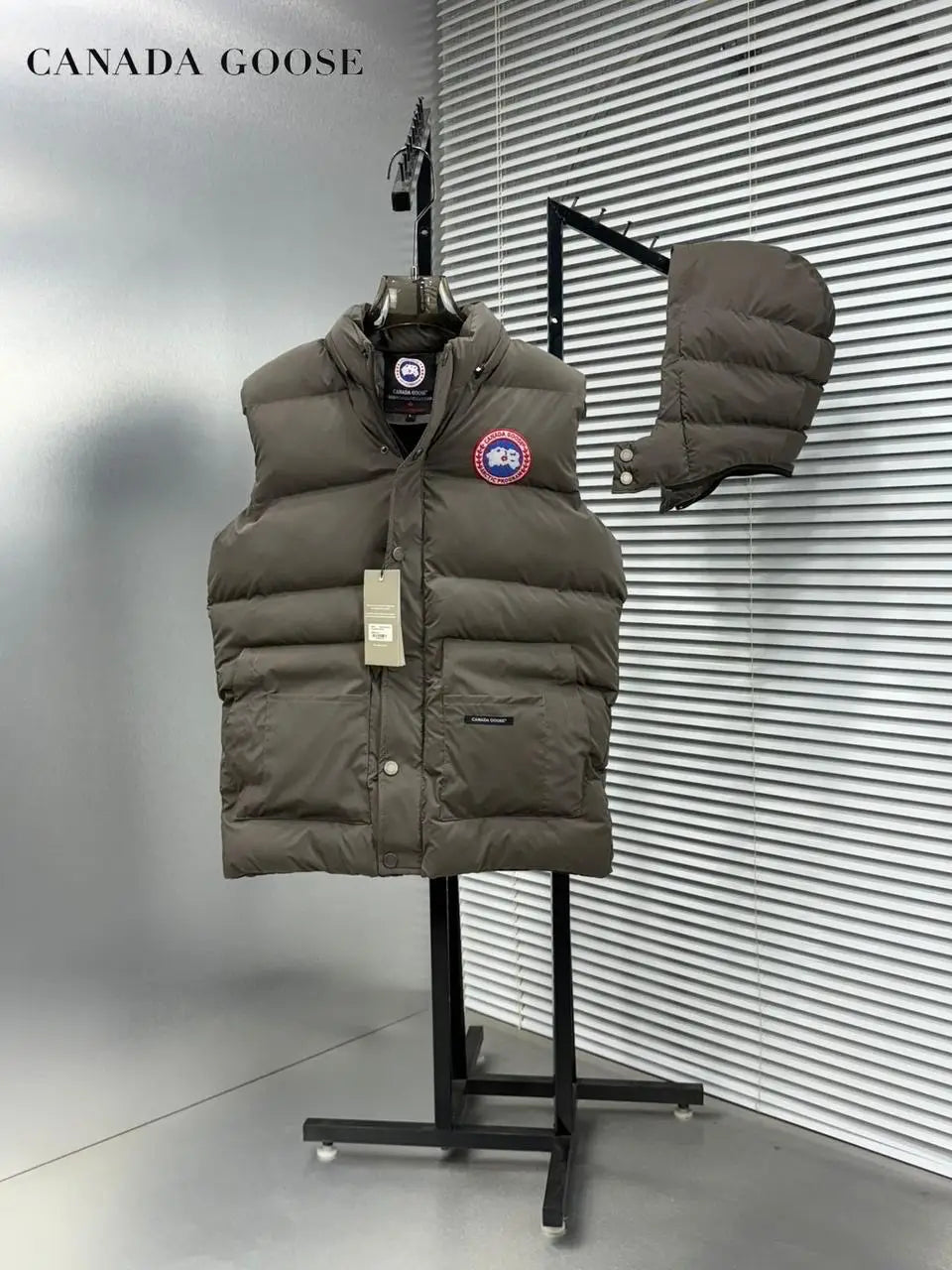 Canad a Goose Grey Imported Puffer Jacket Secondary image
