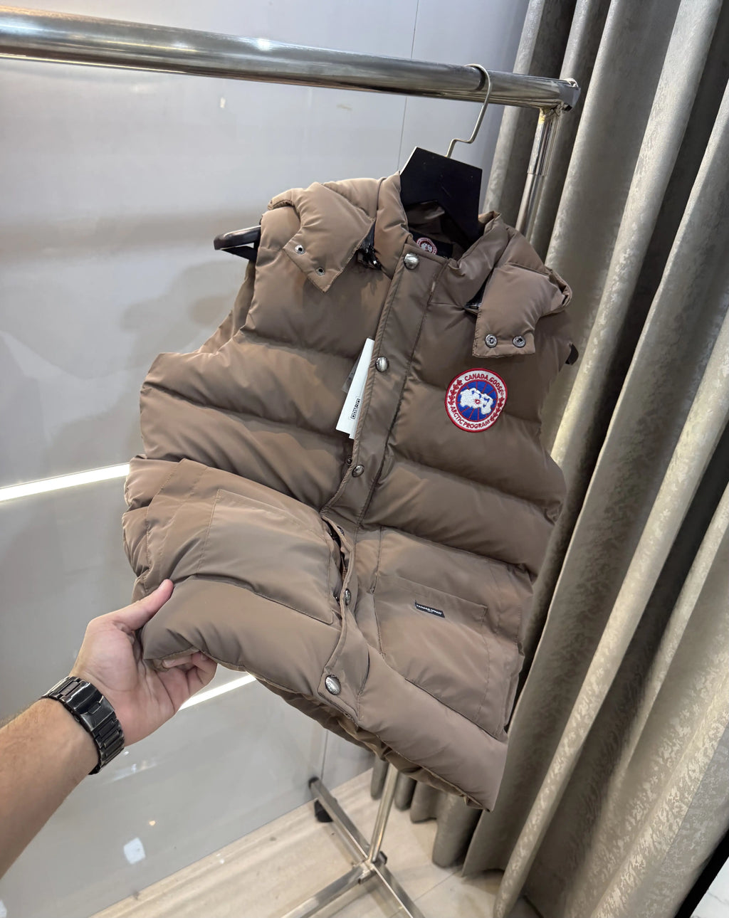 Canad a Goose Brown Imported Puffer Jacket