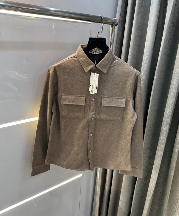 Zar a Biege Designer Classic Bomber Jacket
