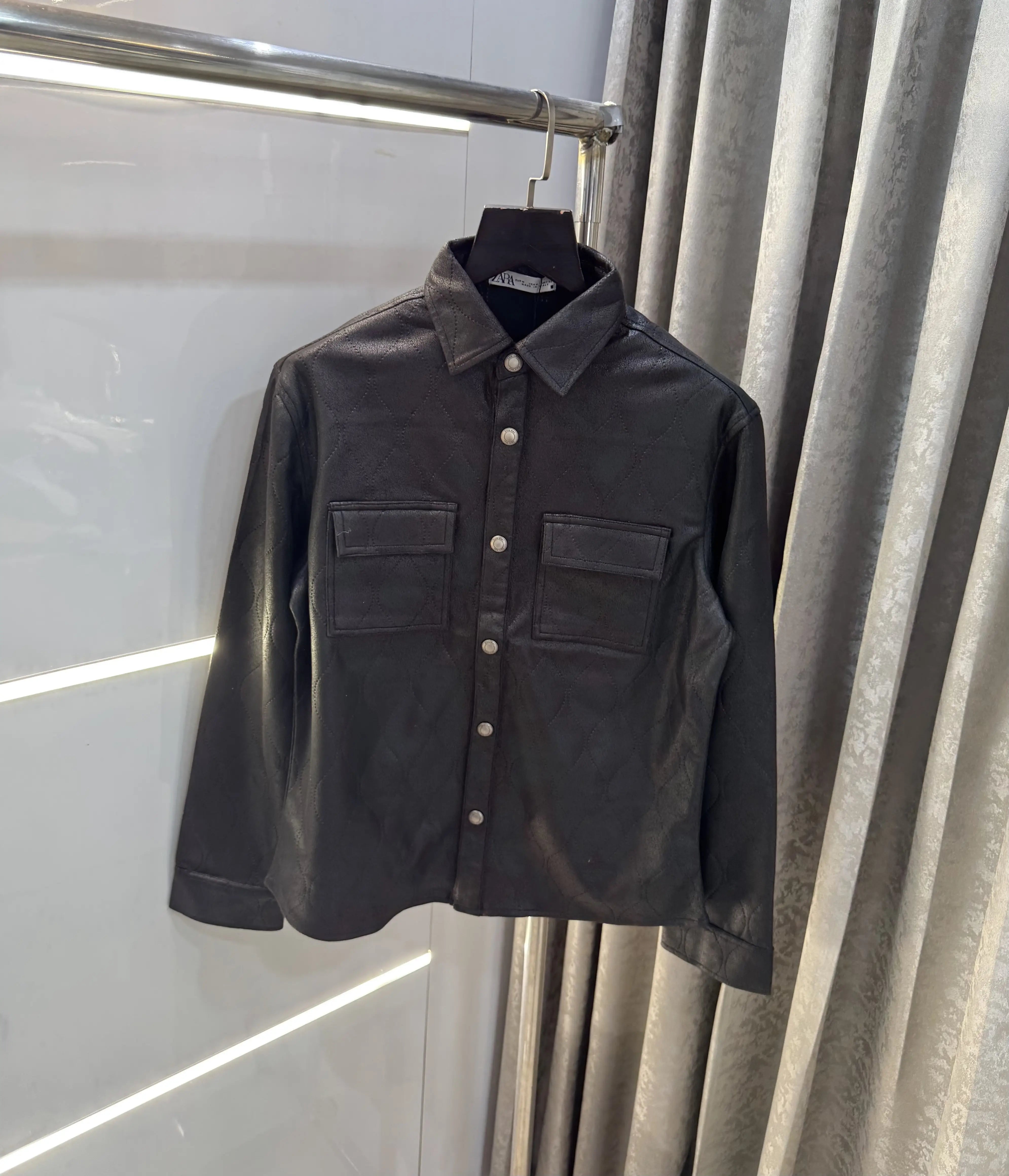 Zar a Black Designer Classic Bomber Jacket Secondary image