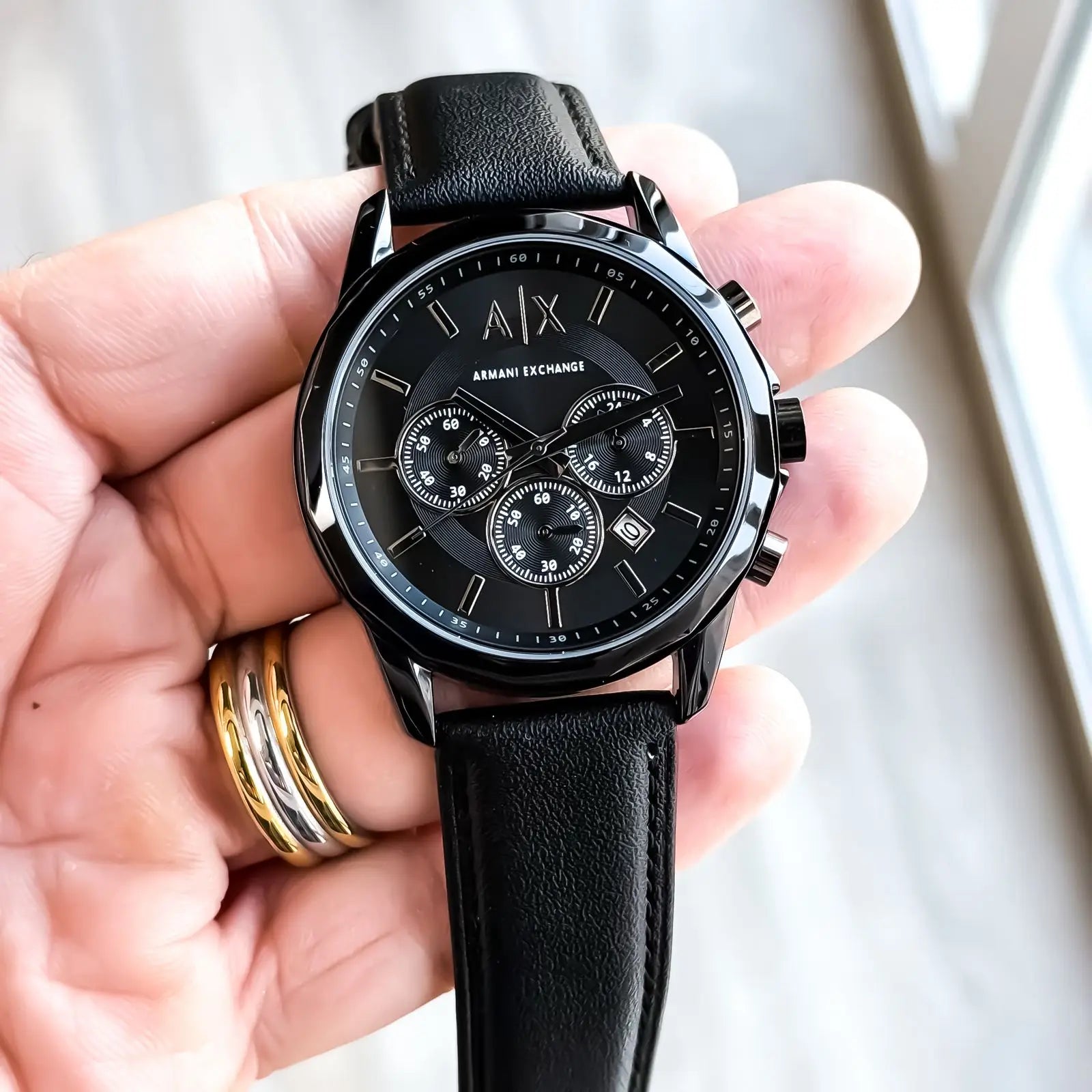 ARMANI CHRONO BLACK