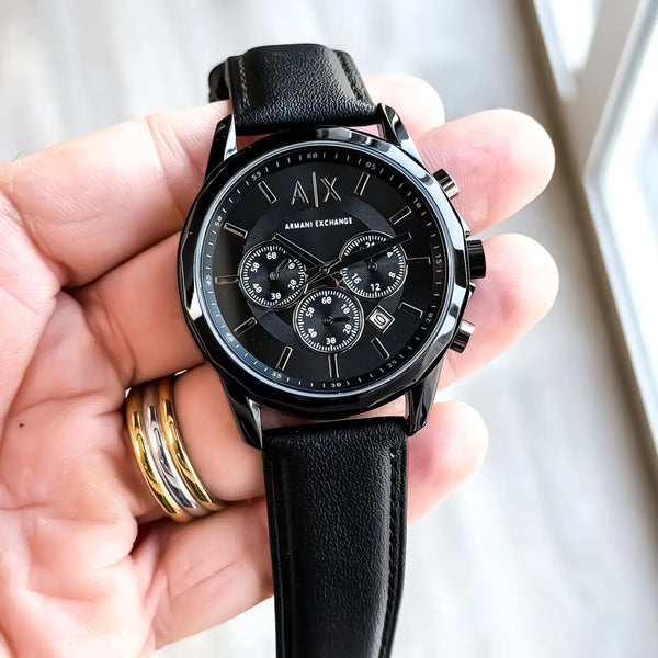 ARMANI CHRONO BLACK