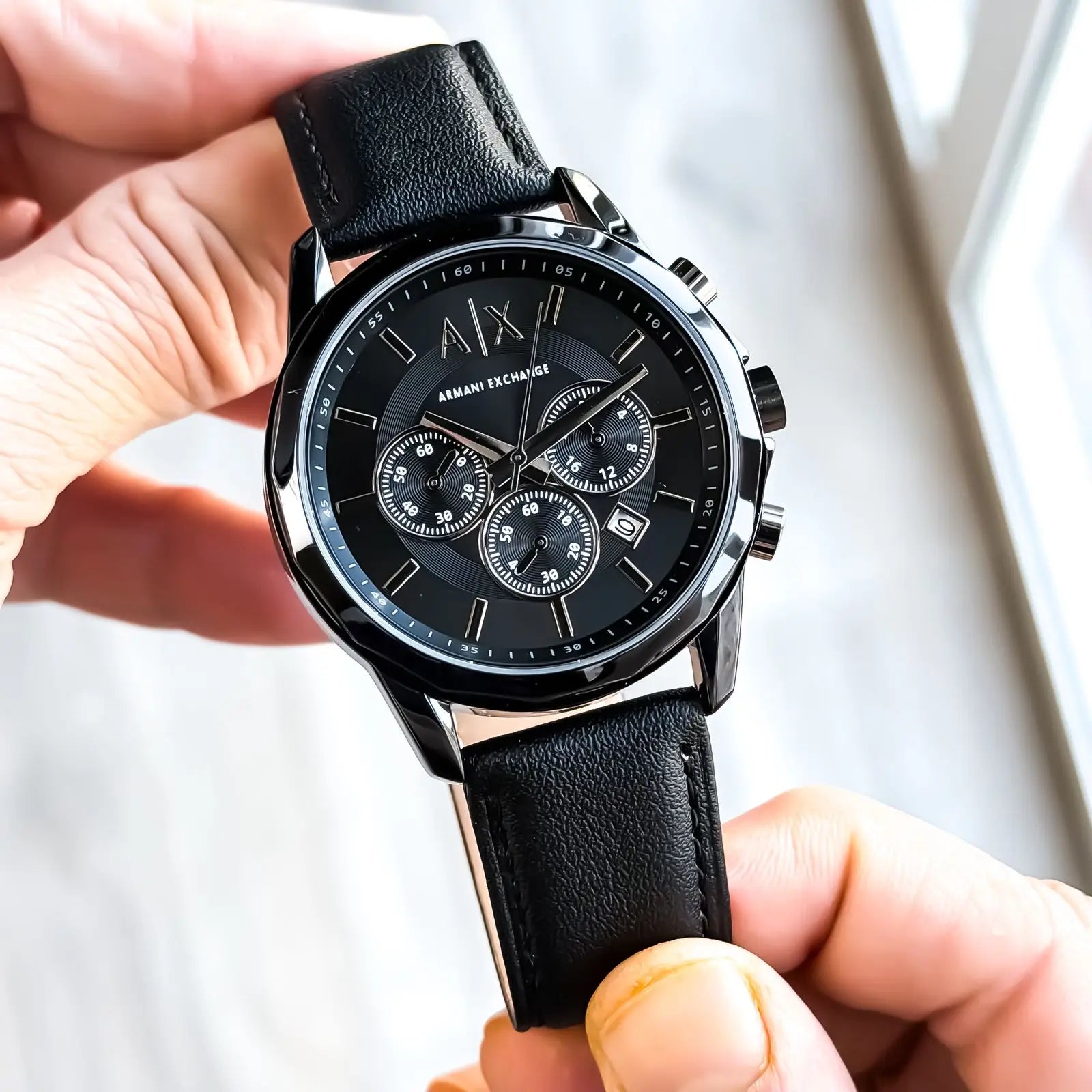 ARMANI CHRONO BLACK