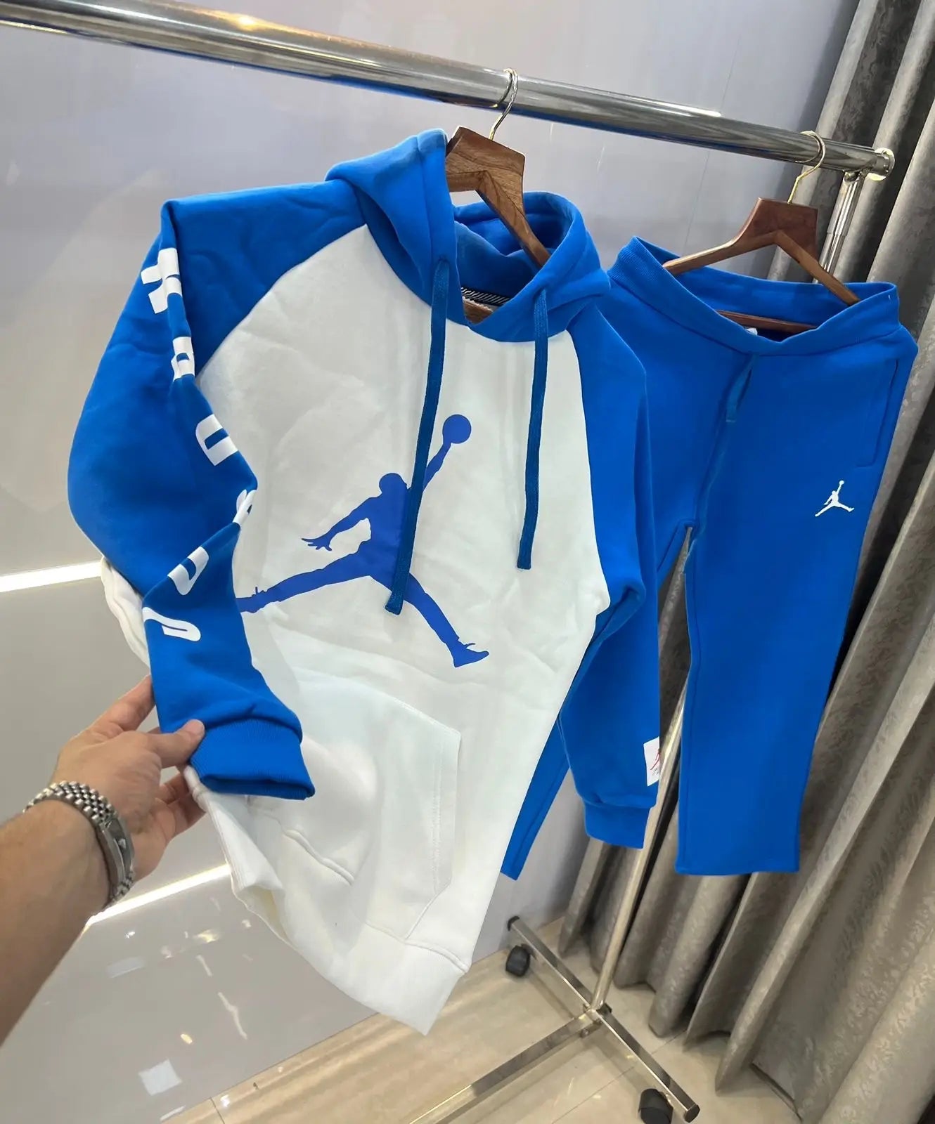 Ai r  JorDan Blue logo print Imported Tracksuit