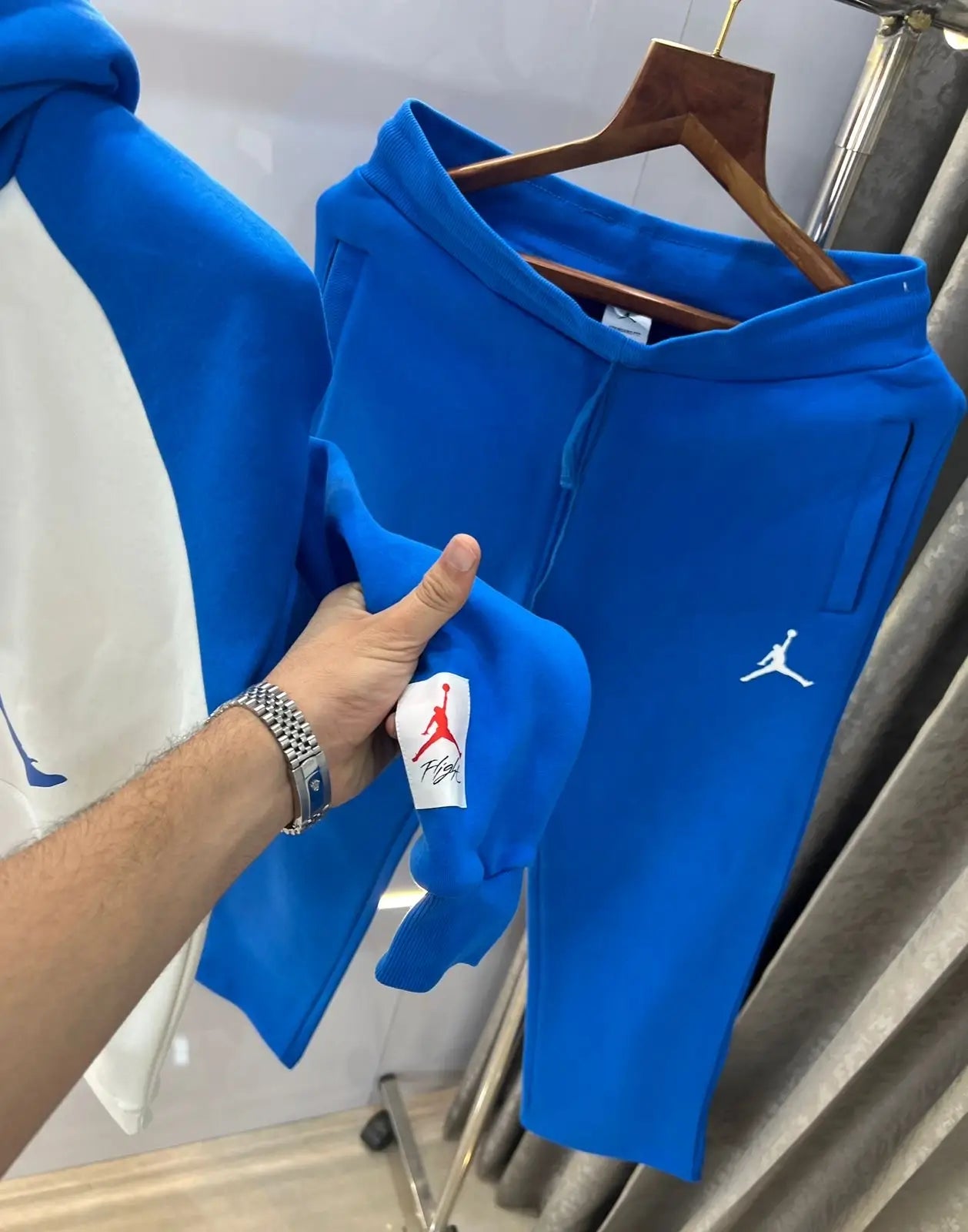 Ai r  JorDan Blue logo print Imported Tracksuit