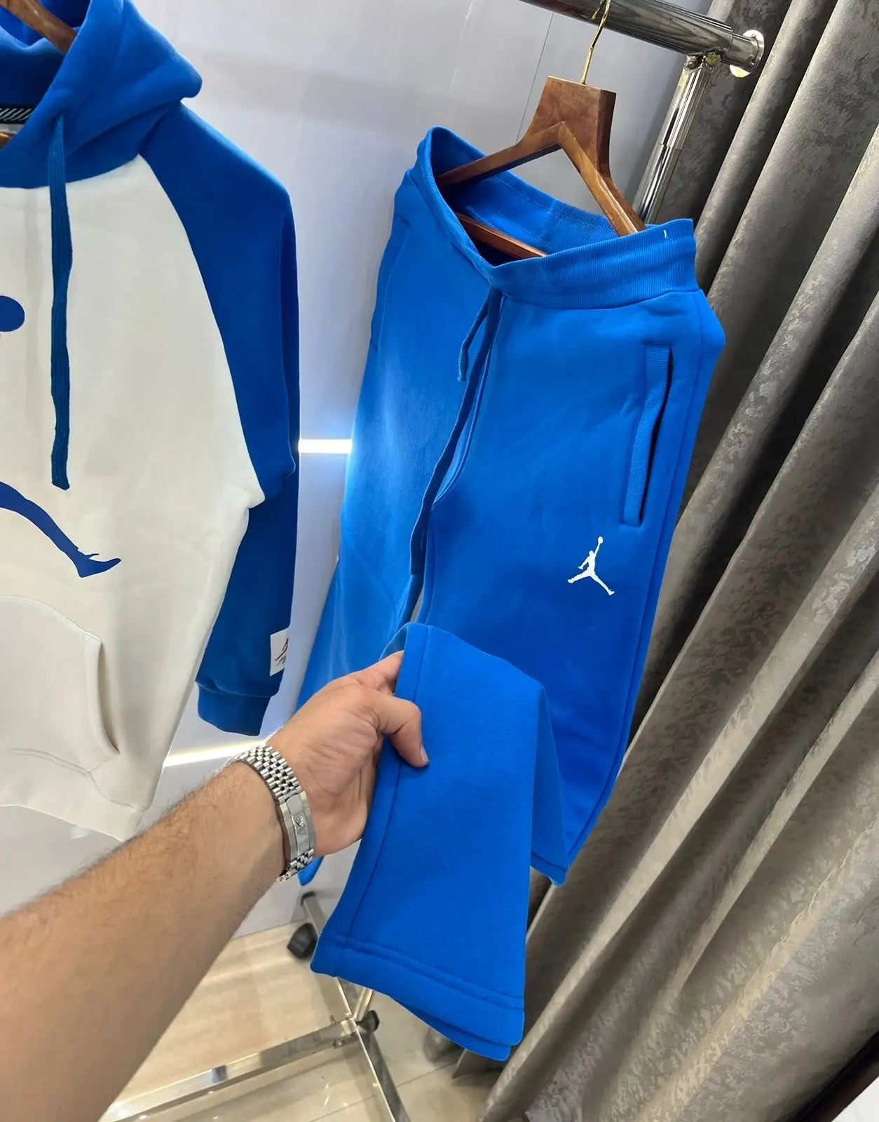Ai r  JorDan Blue logo print Imported Tracksuit