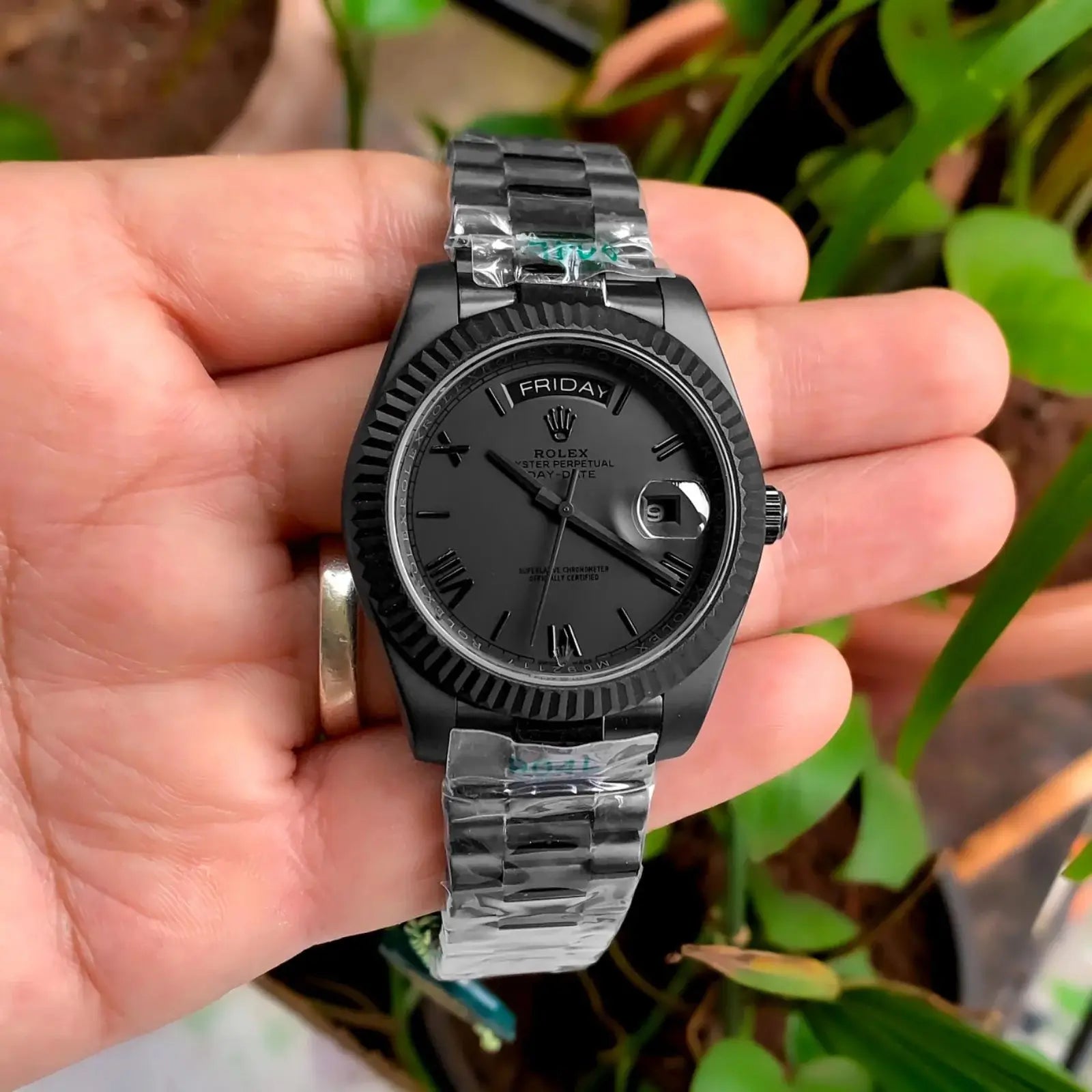 ROLEX DAY DATE ALL BLACK YZ