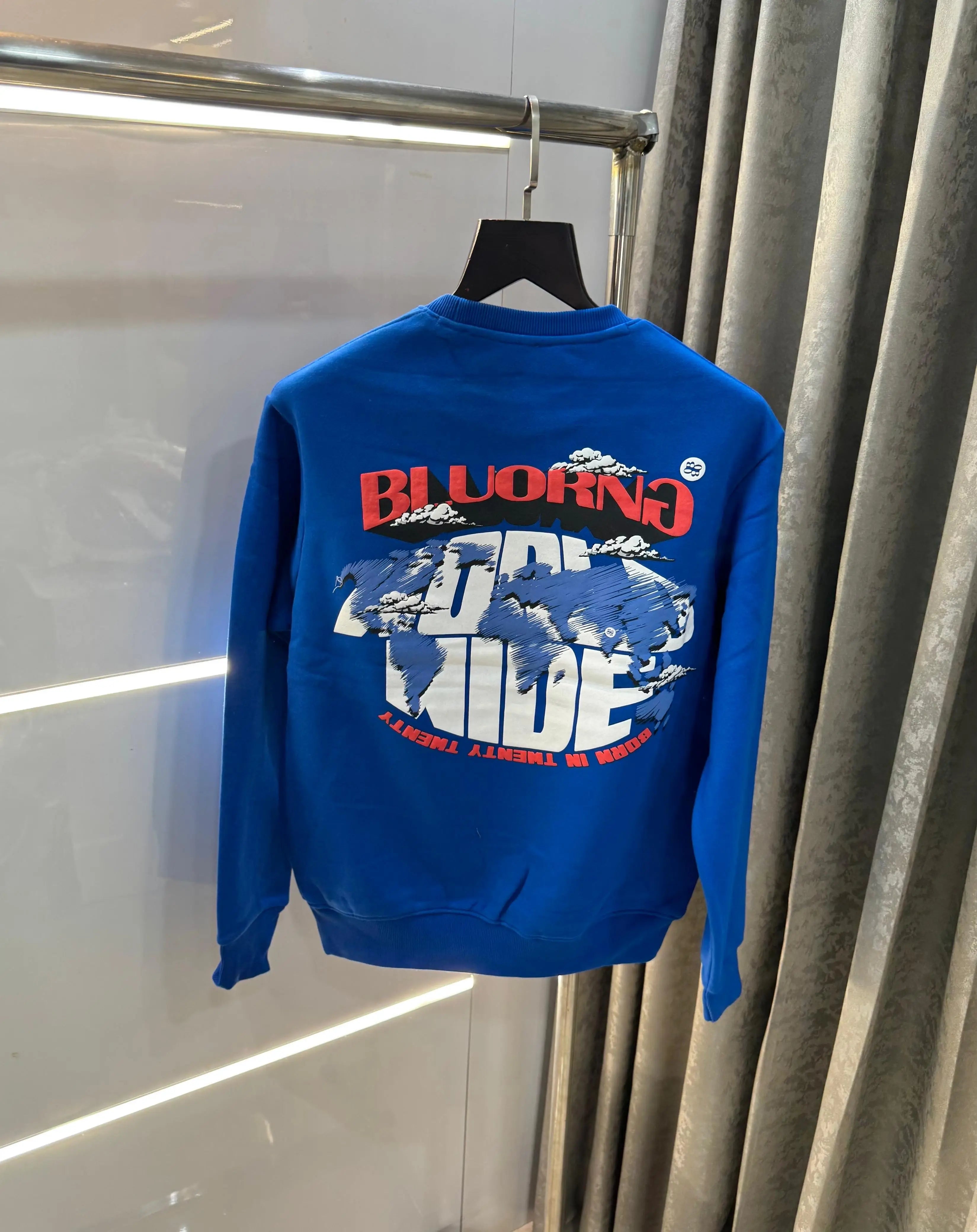 Bluoran g Blue Logo Back Print Premium Sweatshirt Secondary image