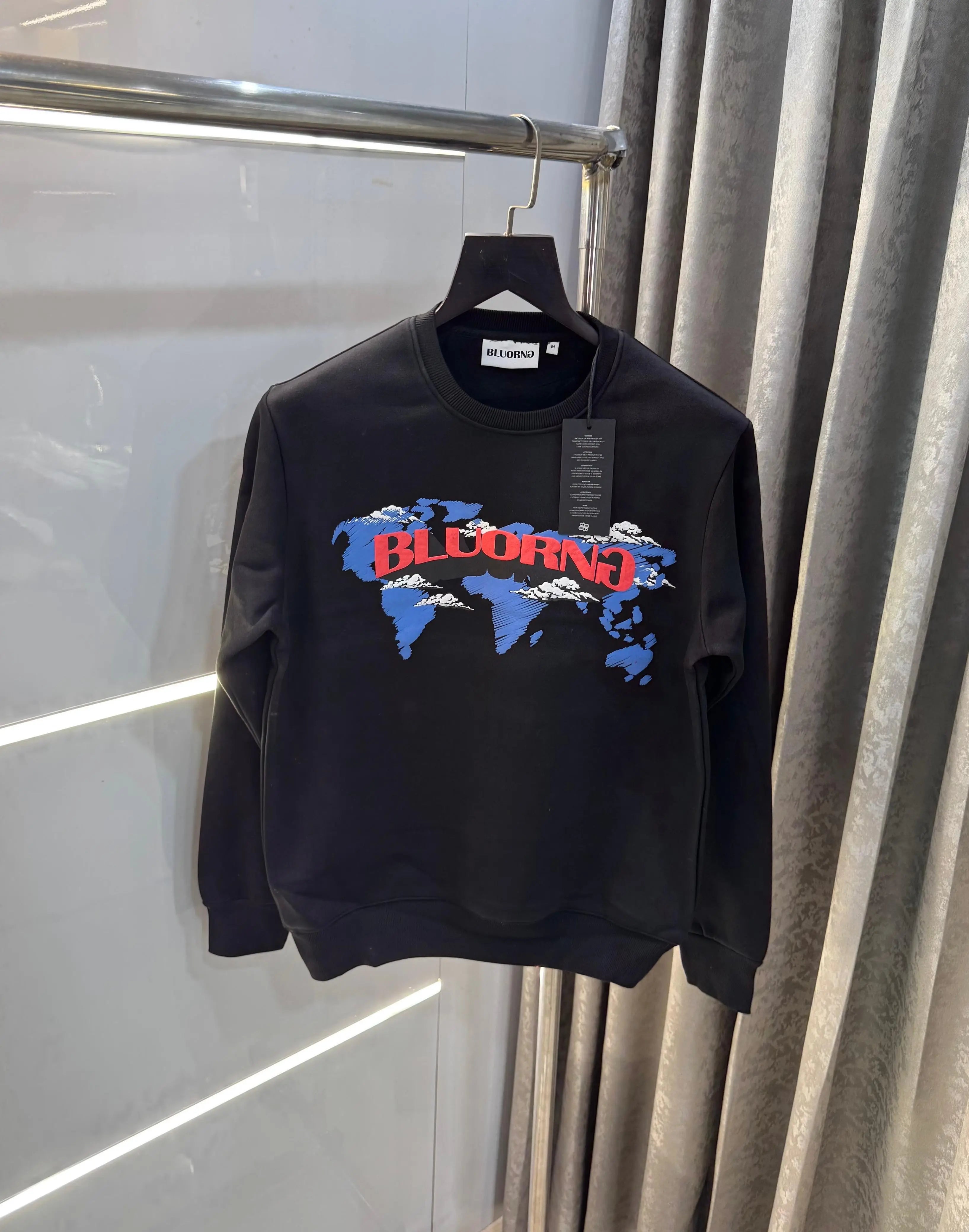Bluoran g Black Logo Back Print Premium Sweatshirt Main image