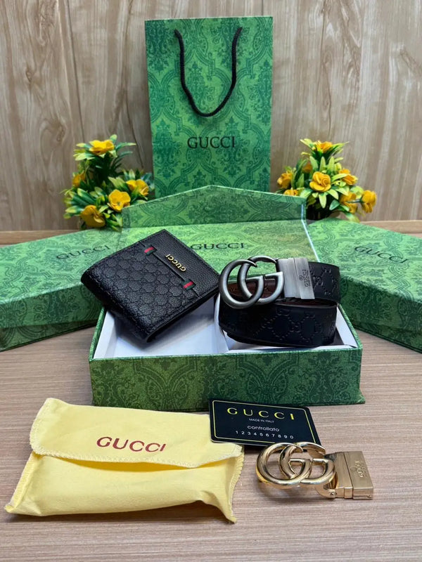 GU..CcI_2_Buckle_Belt_&_wallet_Combo_C436