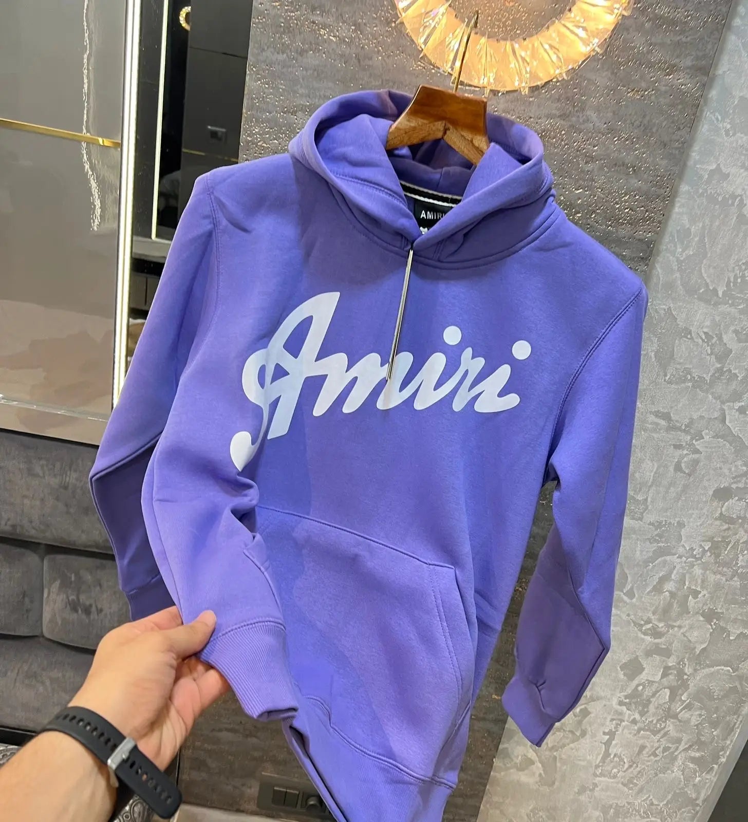 Amir i Purple  Printed Premium Hoodie Main image