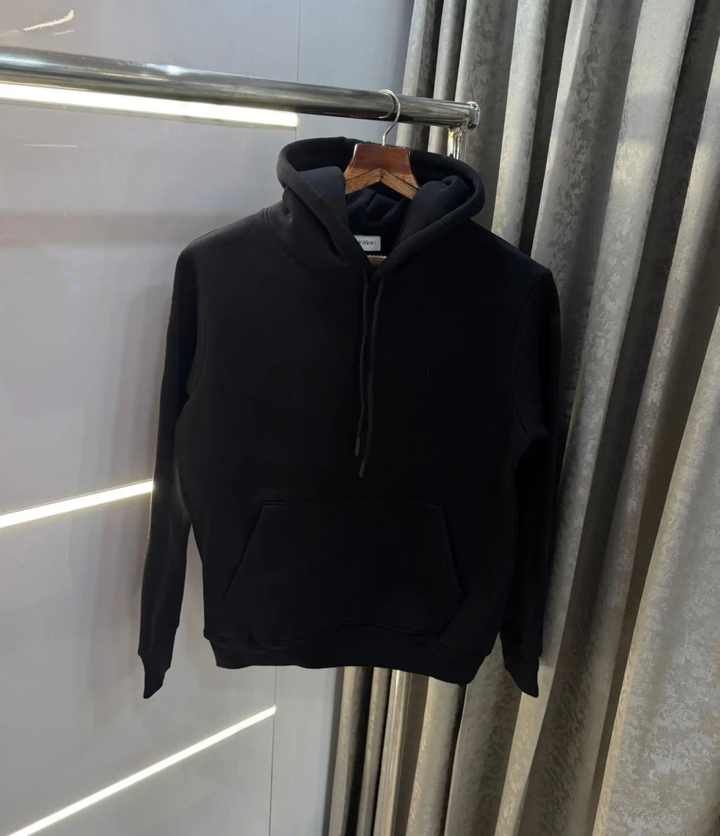 Calvin Klei n Black Embroidery Logo Imported Premium Hoodie