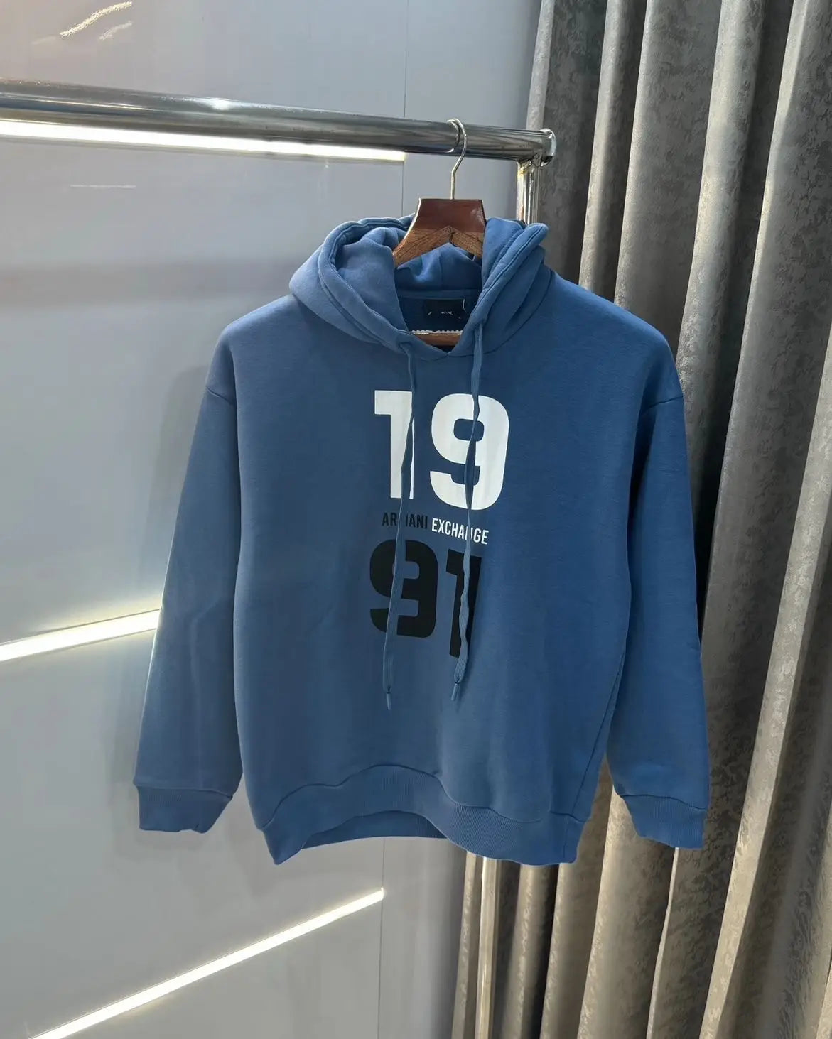 Arman i Exchange Blue Logo Print Imported Premium Hoodie Main image