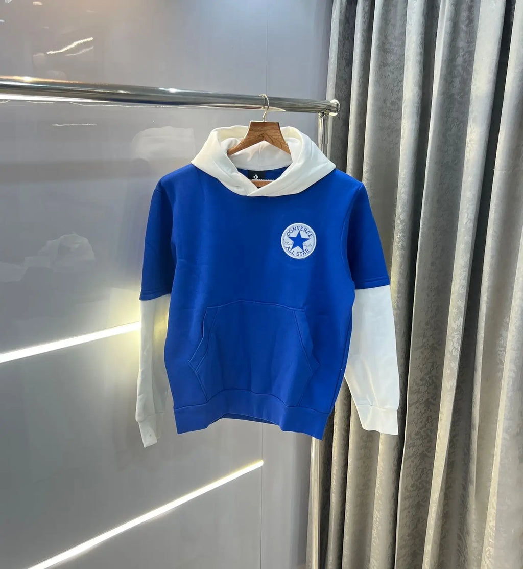 Convers e All star Blue sneaker Premium Hoodie