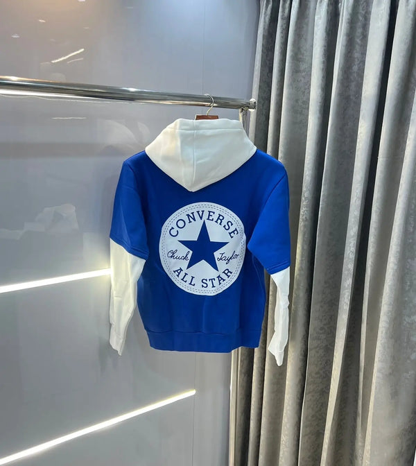 Convers e All star Blue sneaker Premium Hoodie