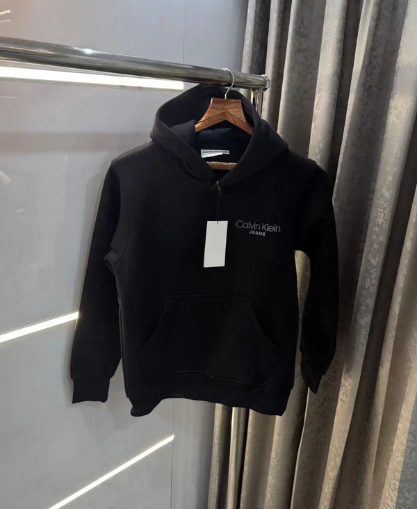 Calv in Klein Black Back Print Imported Premium Hoodie