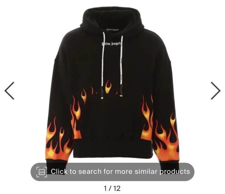 Palm Angels Black  Printed Imported Hoodie