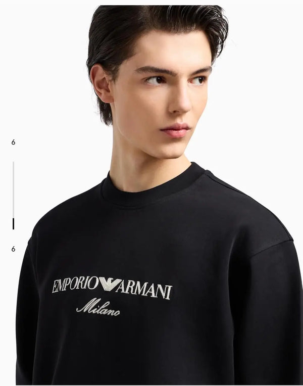 Arman i Exchange Black Logo Print Premium Sweatshirt
