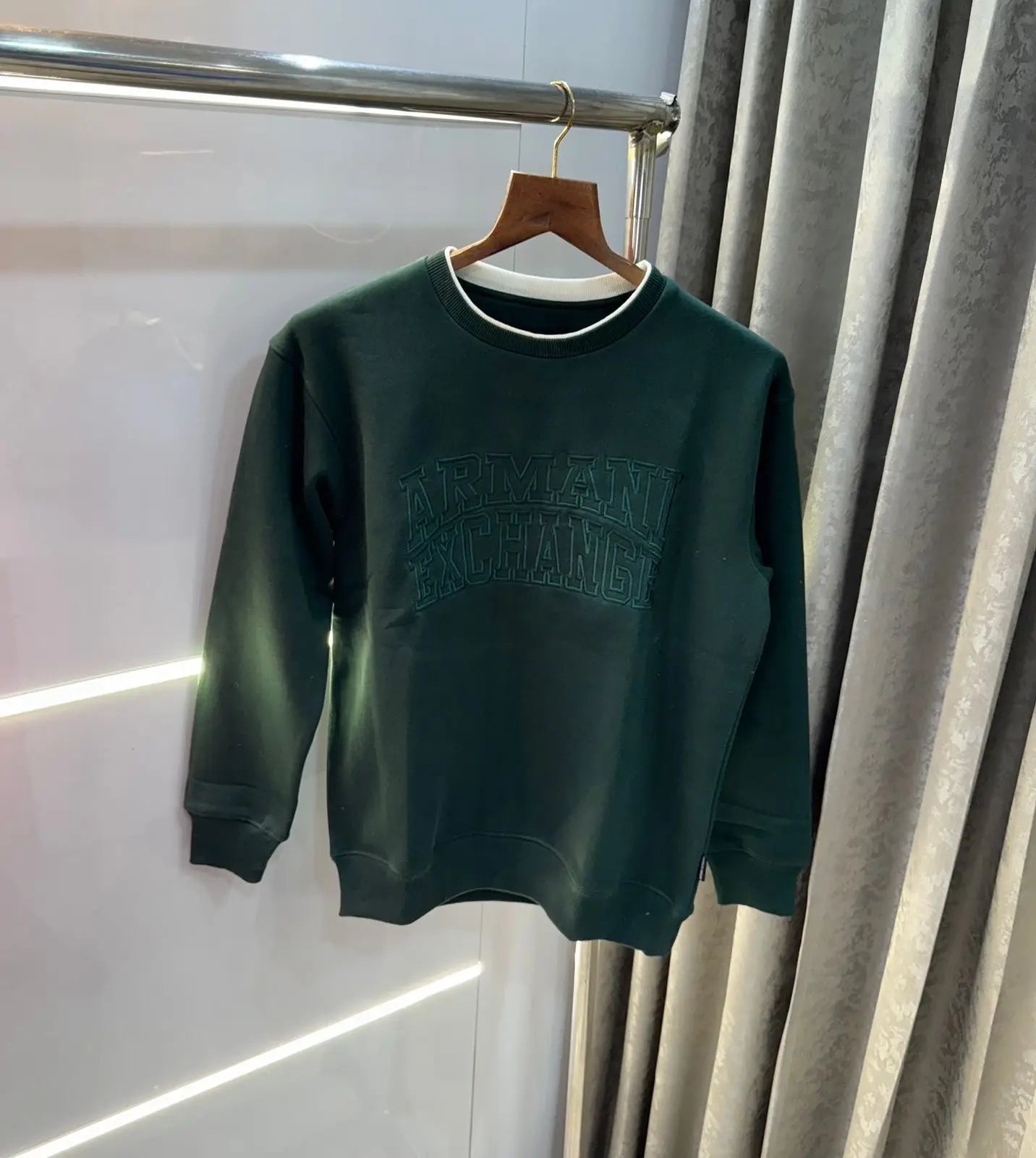 Arman i EXchange Bottle Green Embroidery Logo Premium Sweatshirt Secondary image