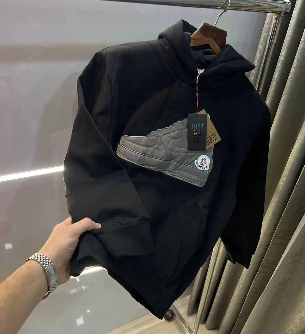 Nik e Black MON·clEr collab imported sneaker edition Hoodie