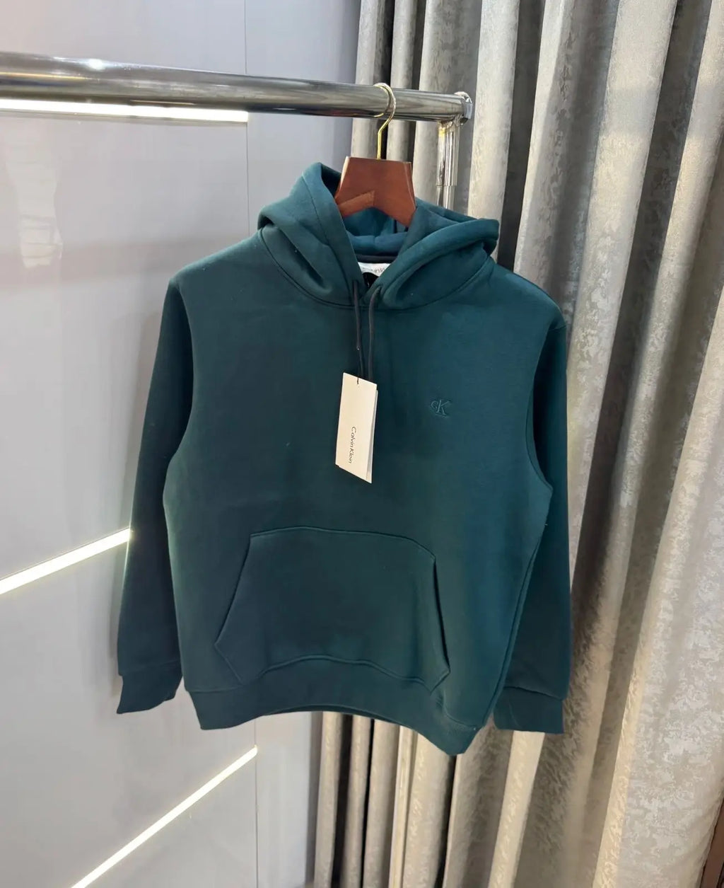 Calvin Klei n Bottle green Embroidery Logo Imported Premium Hoodie