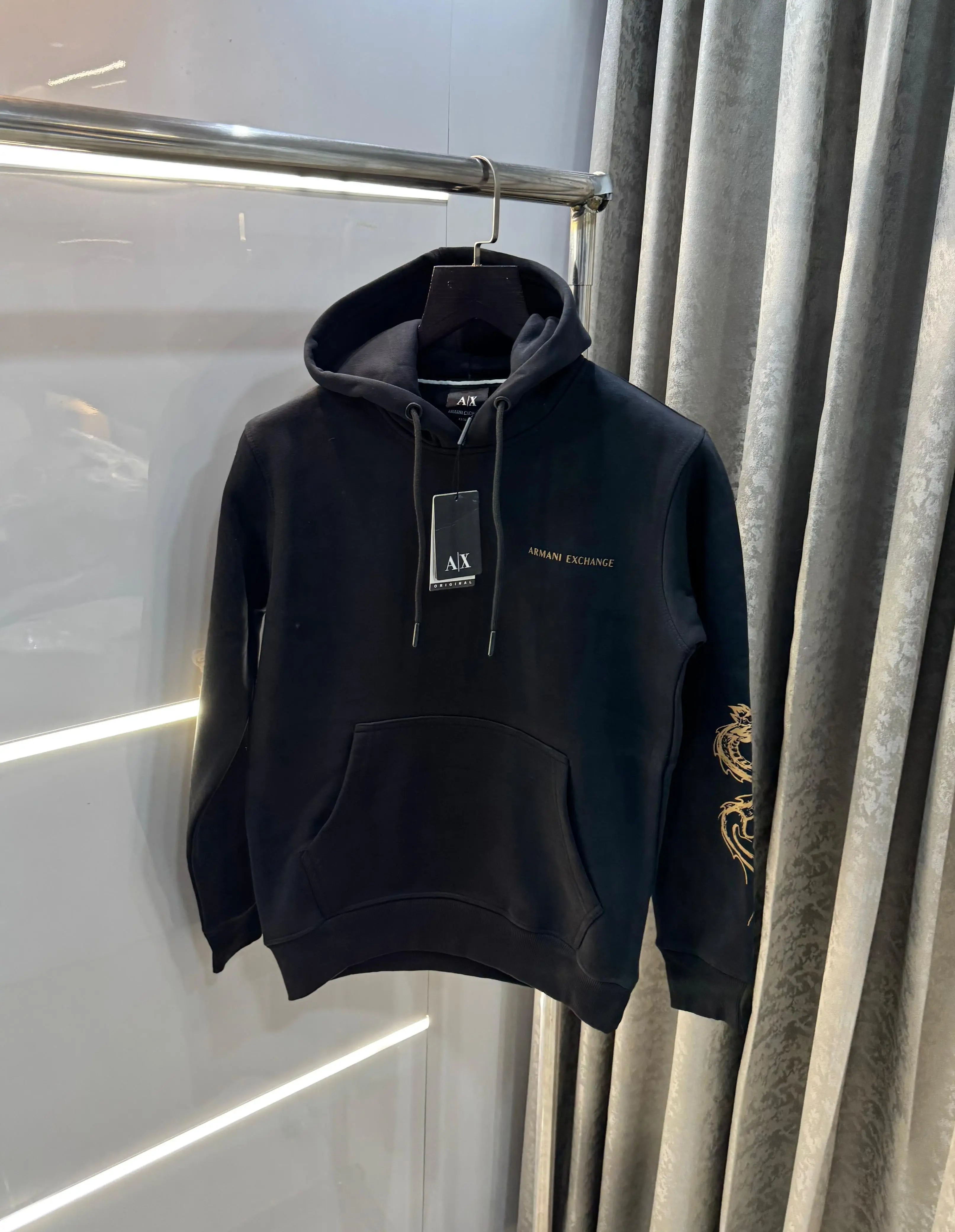 Arman i E-xchange Black hand  Print Premium Hoodie