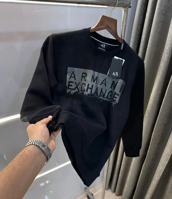 Arman i E-xchange Black  Logo Print Premium Sweatshirt