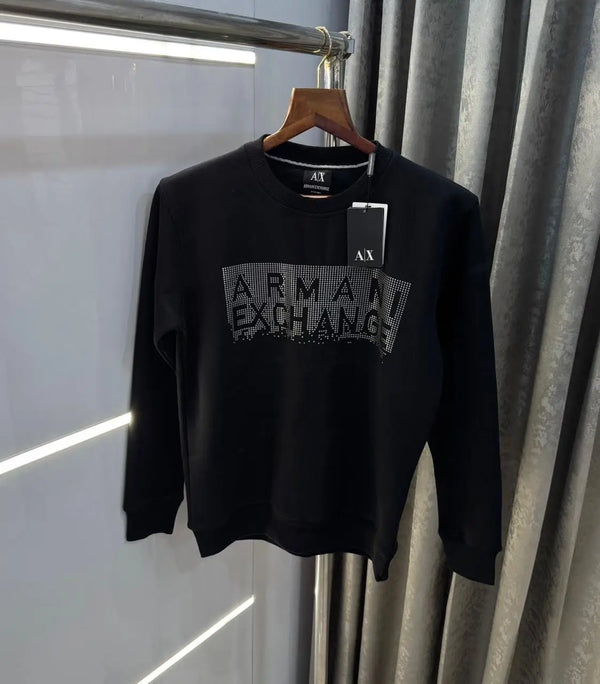 Arman i E-xchange Black  Logo Print Premium Sweatshirt