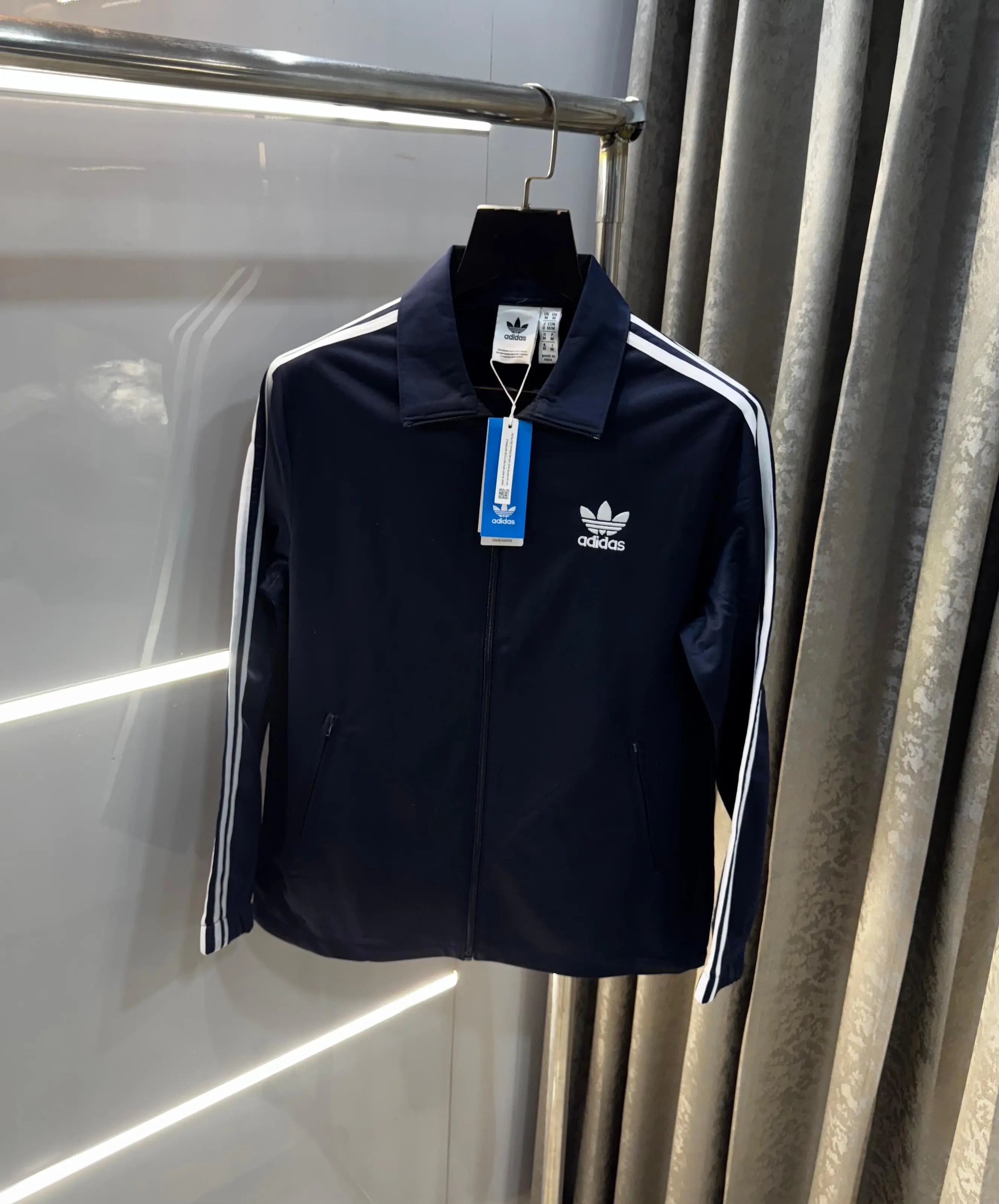 Adida s Navy Blue Premium Classic Zipper Jacket Secondary image