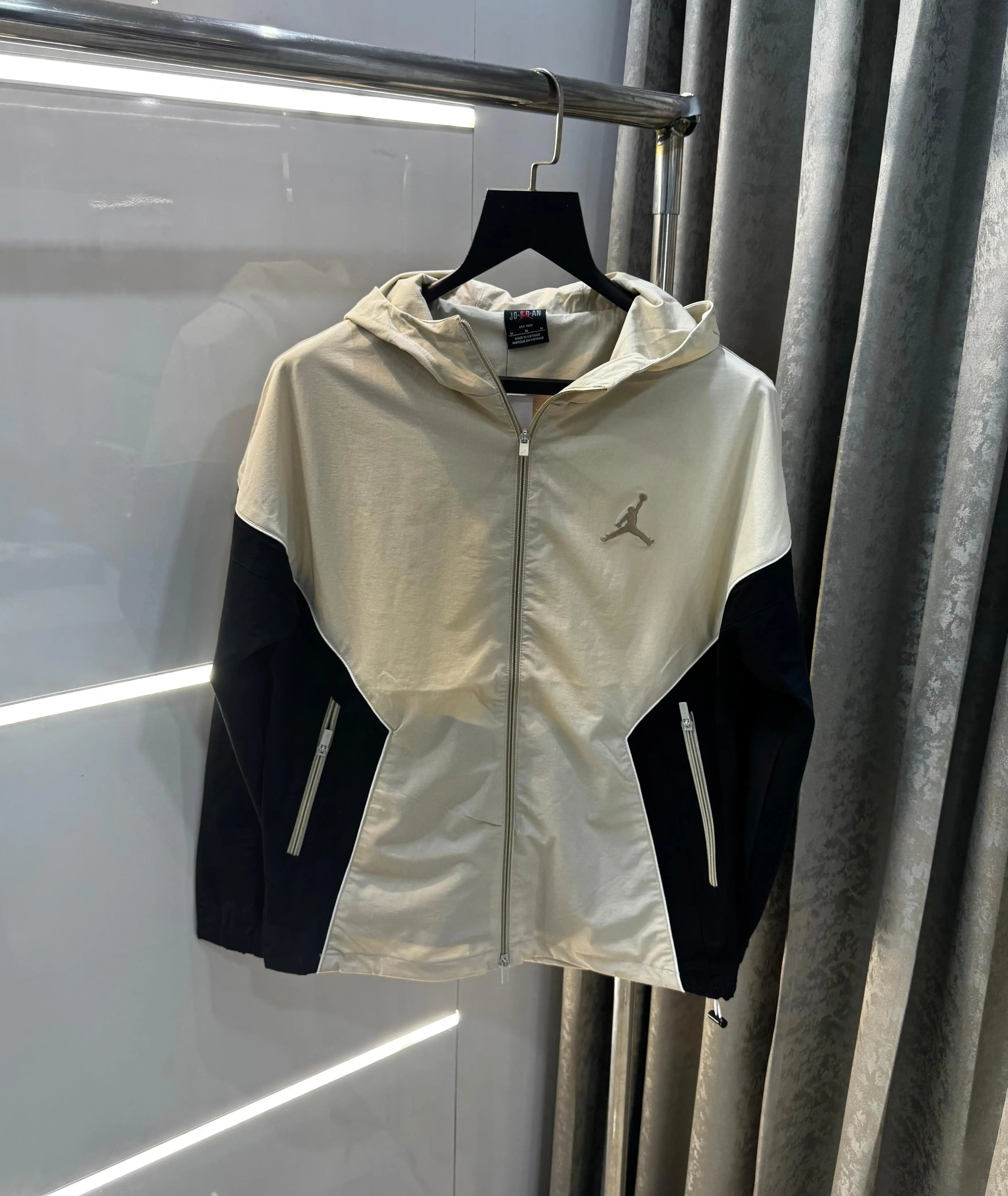 Jorda n Cream Black Imported Premium Lu..Xur y Jacket