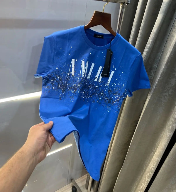 Amir i Blue Logo Print Premium Imported T-Shirt