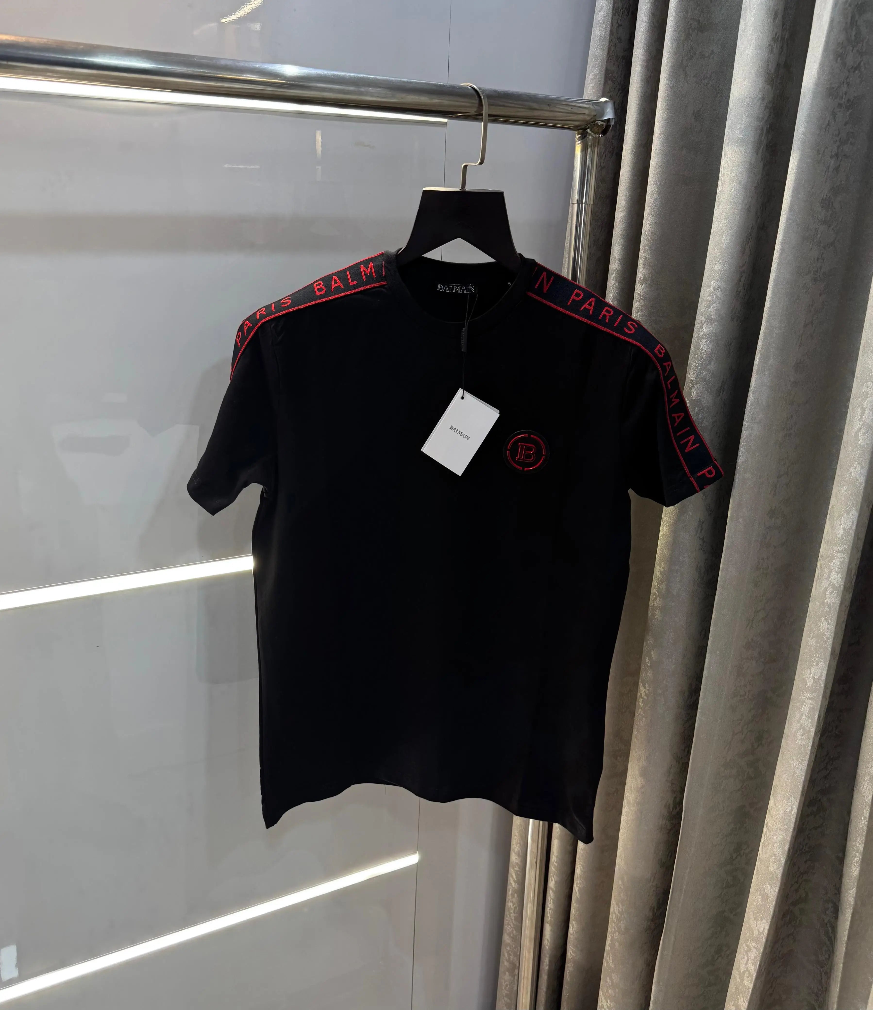 Balmai n Paris Black Designer Imported T-Shirt