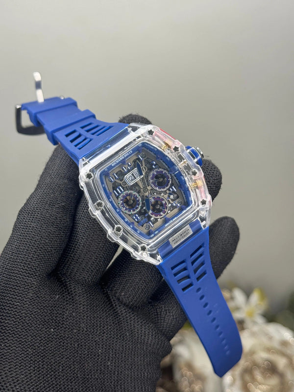 Richard Mille Mc Laren Blue Chronograph Watch