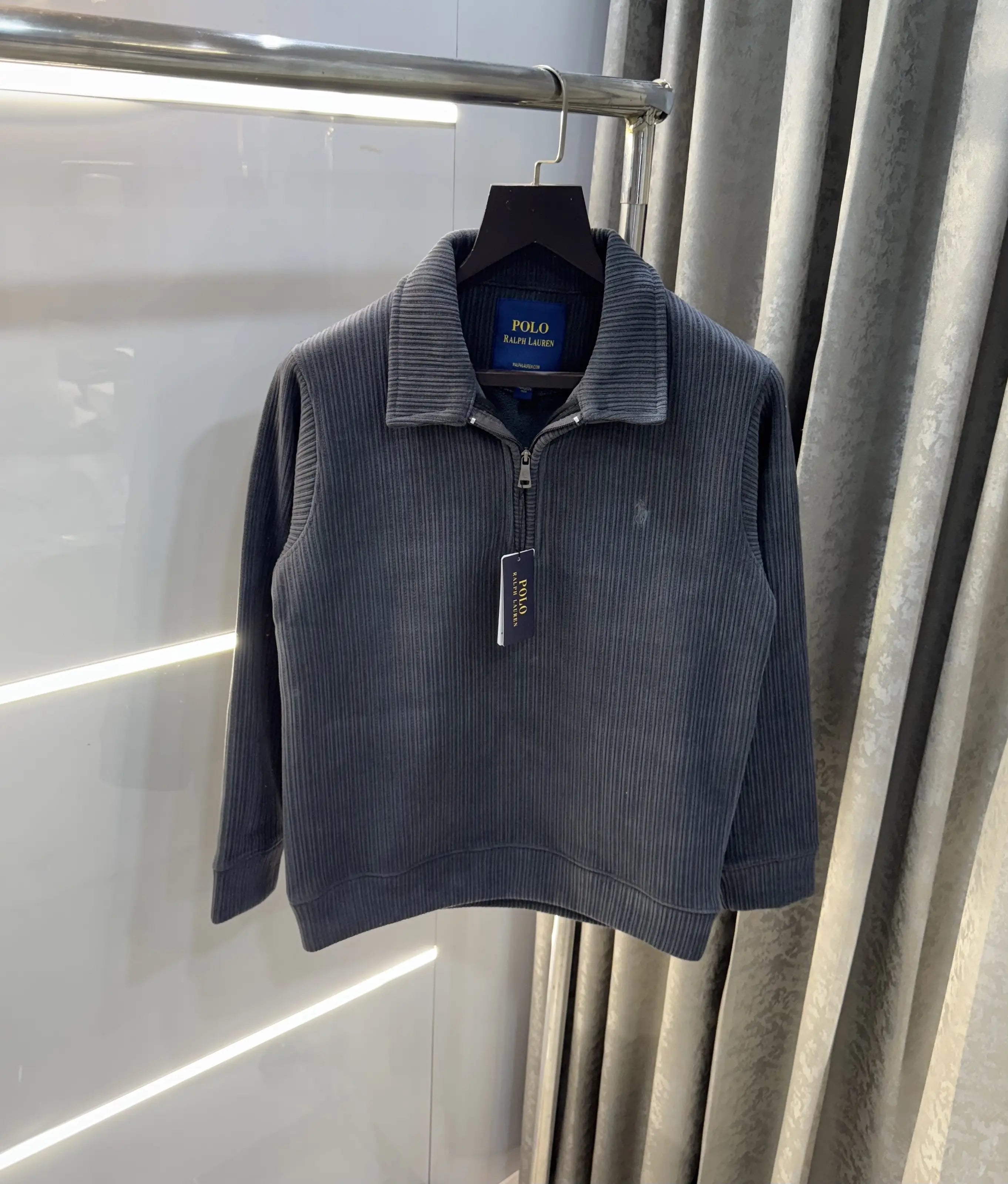 Ralph  Lauren Grey Cord Imported Pull Sweatshirt Secondary image
