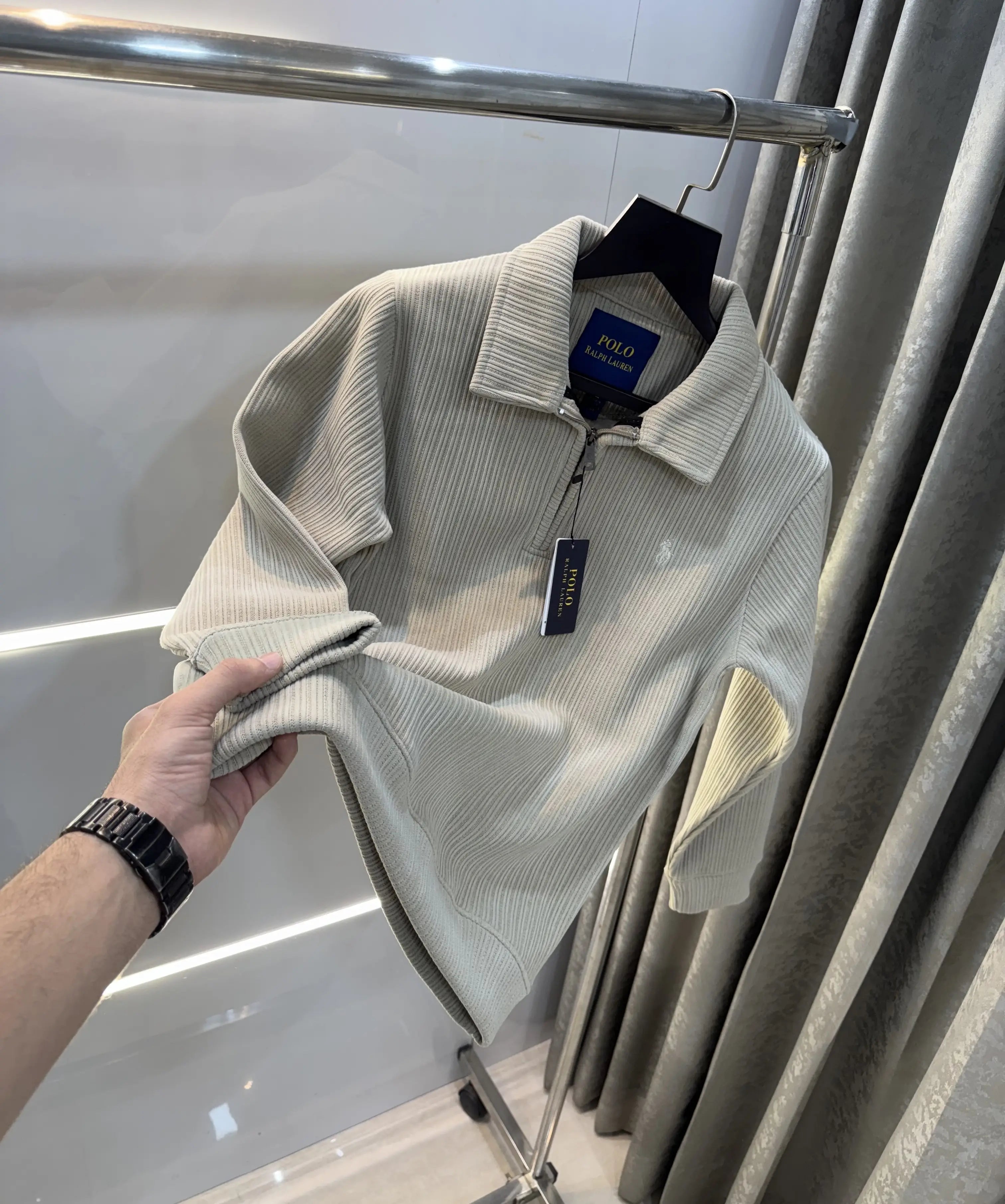 Ralph  Lauren Beige Cord Imported Pull Sweatshirt Main image