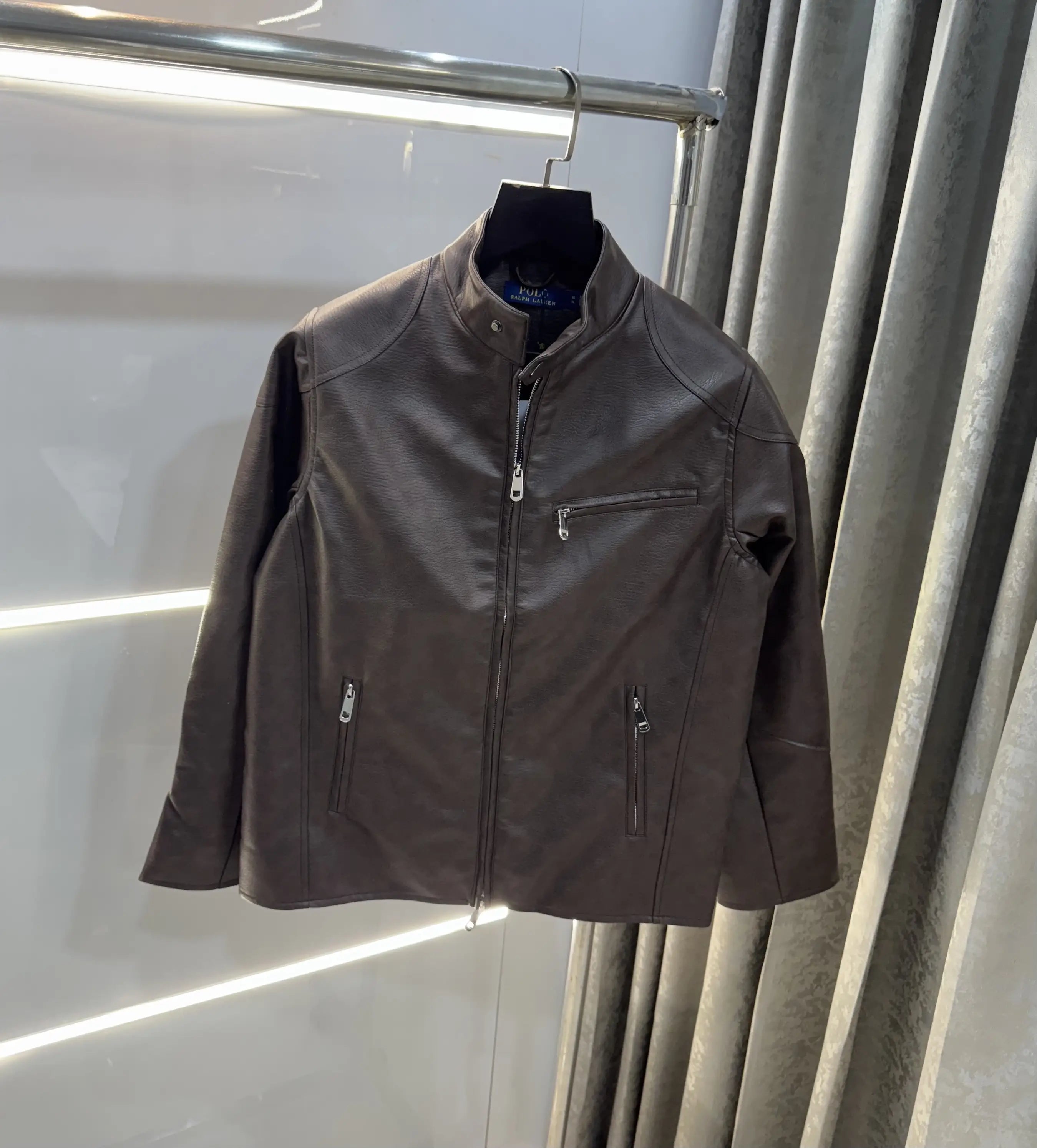 Ralph  Lauren Brown Premium Leather Jacket Secondary image