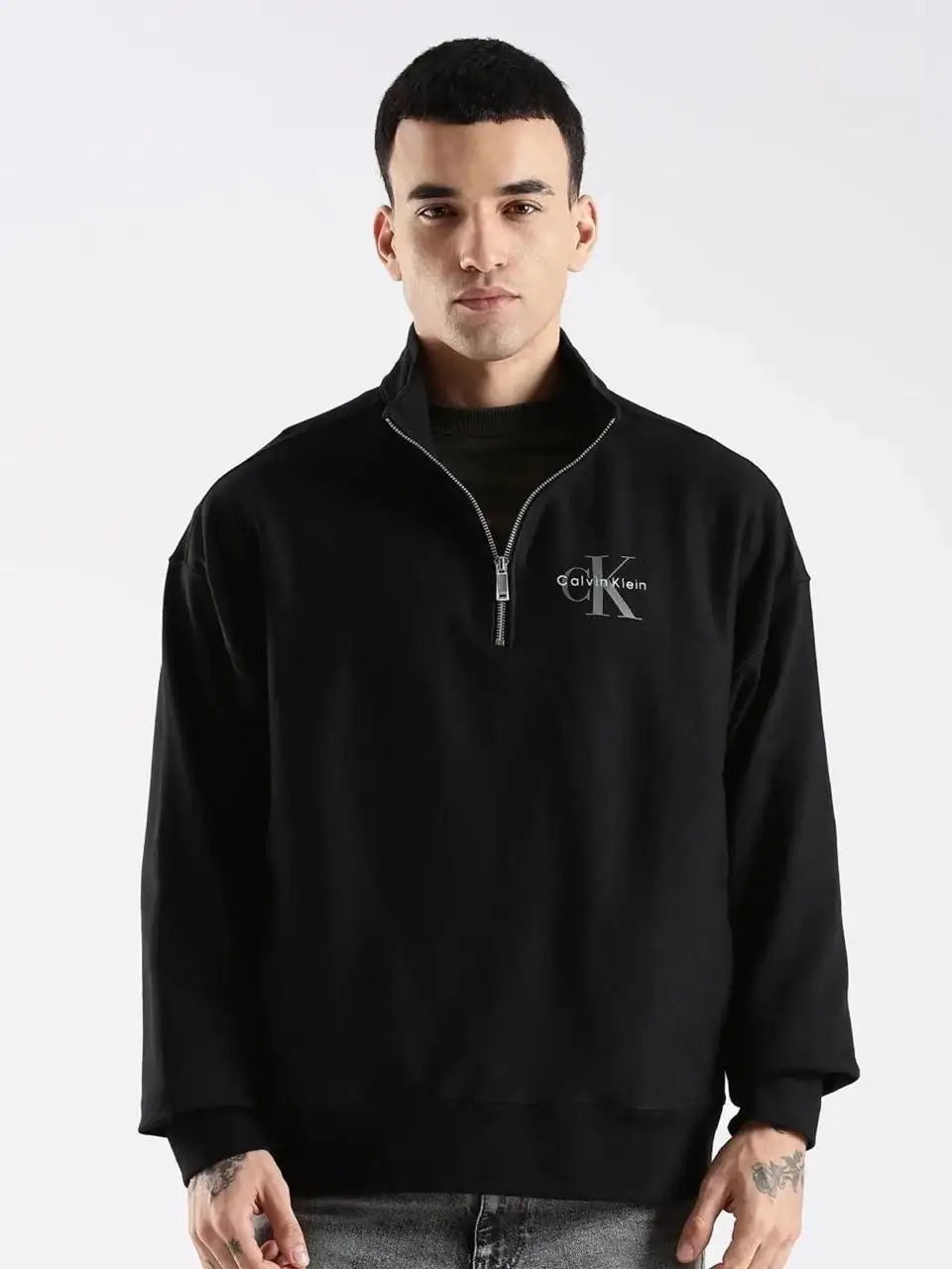 Calvin  Klein Black Zip Premium Sweatshirt Main image