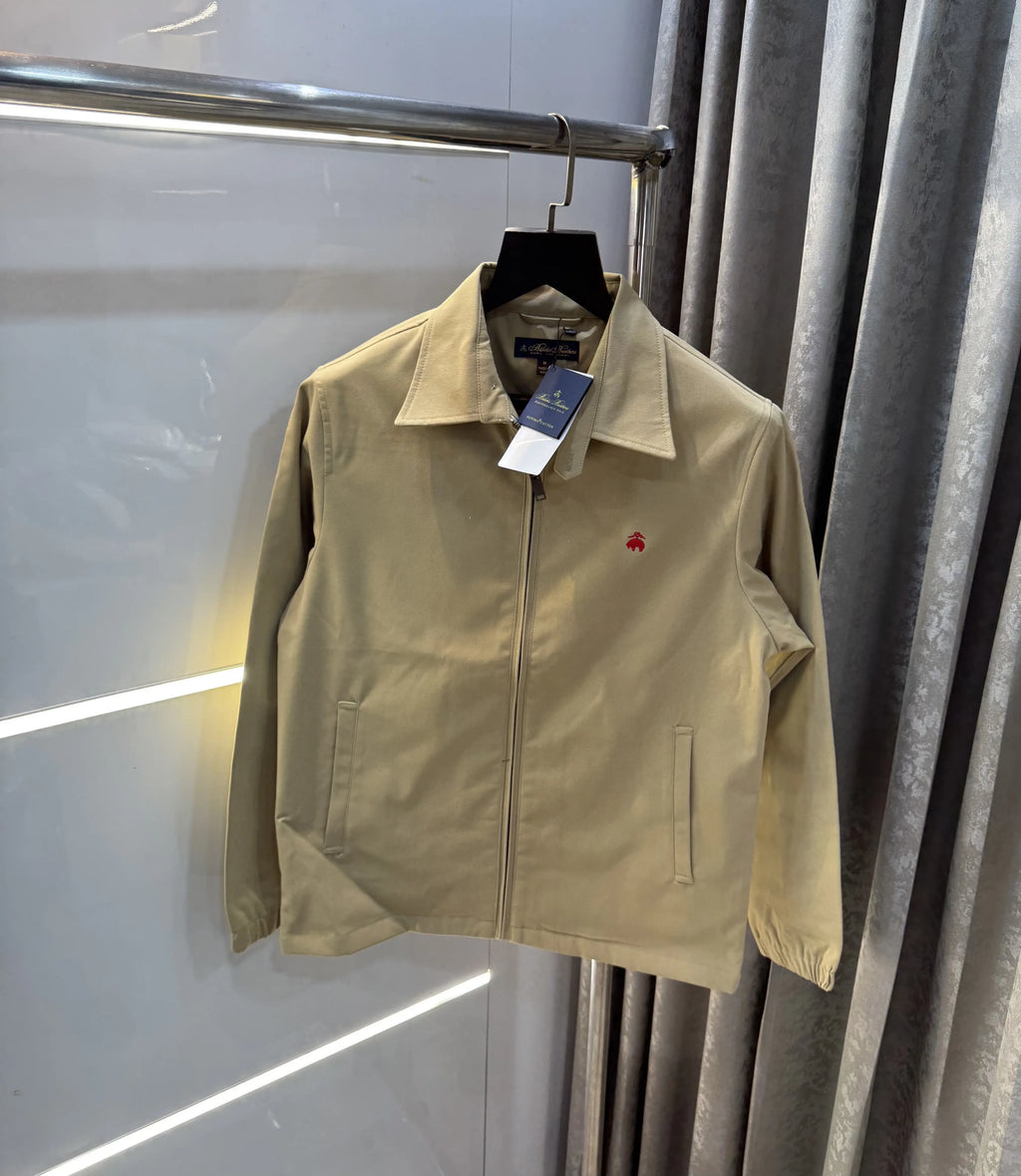 Brooks Brother Beige Imported Bomber Jacket
