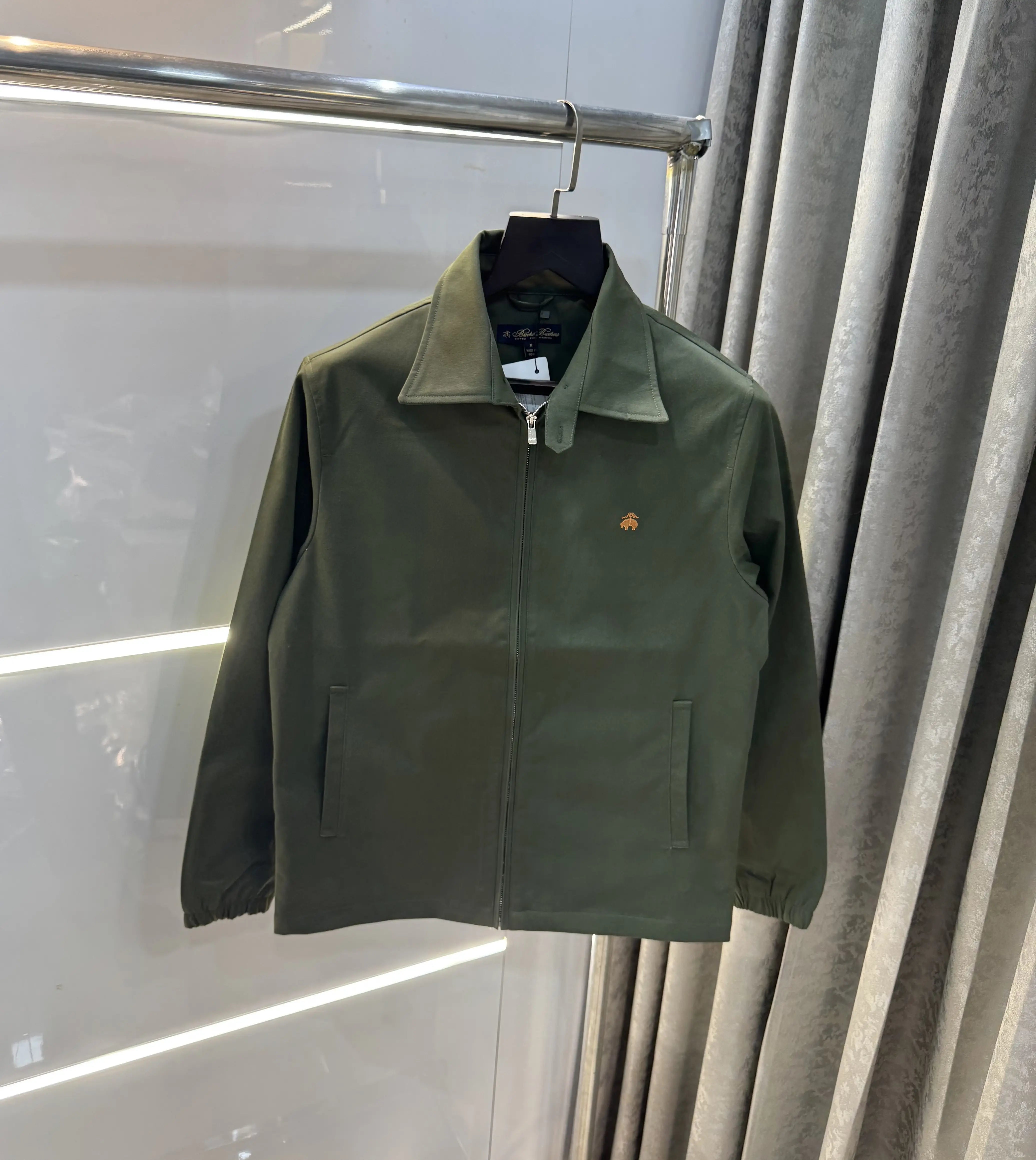 Brooks Brother Olive Imported Bomber Jacket Secondary image