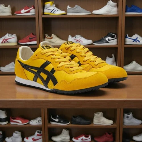 Onitsuka Tiger Serrano Yellow Black Sneakers For Mens
