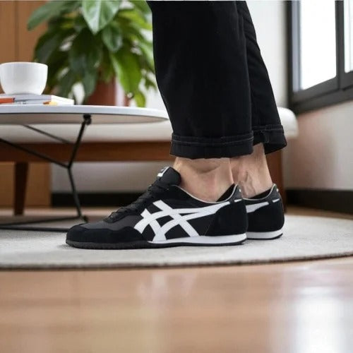 Onitsuka Tiger Serrano Black White Sneakers For Mens