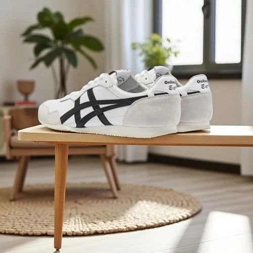 Onitsuka Tiger Serrano White Black Sneakers For Mens