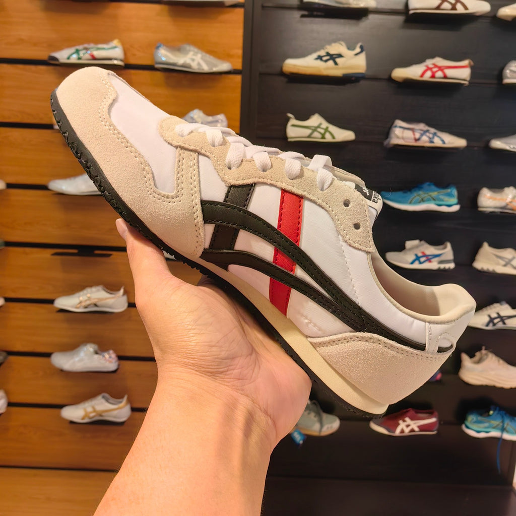 Onitsuka Tiger SERRANO White Black Red Sneakers for Mens
