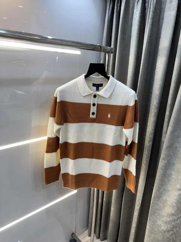 Ralph  Lauren Mustard Imported Knitted Pull Over