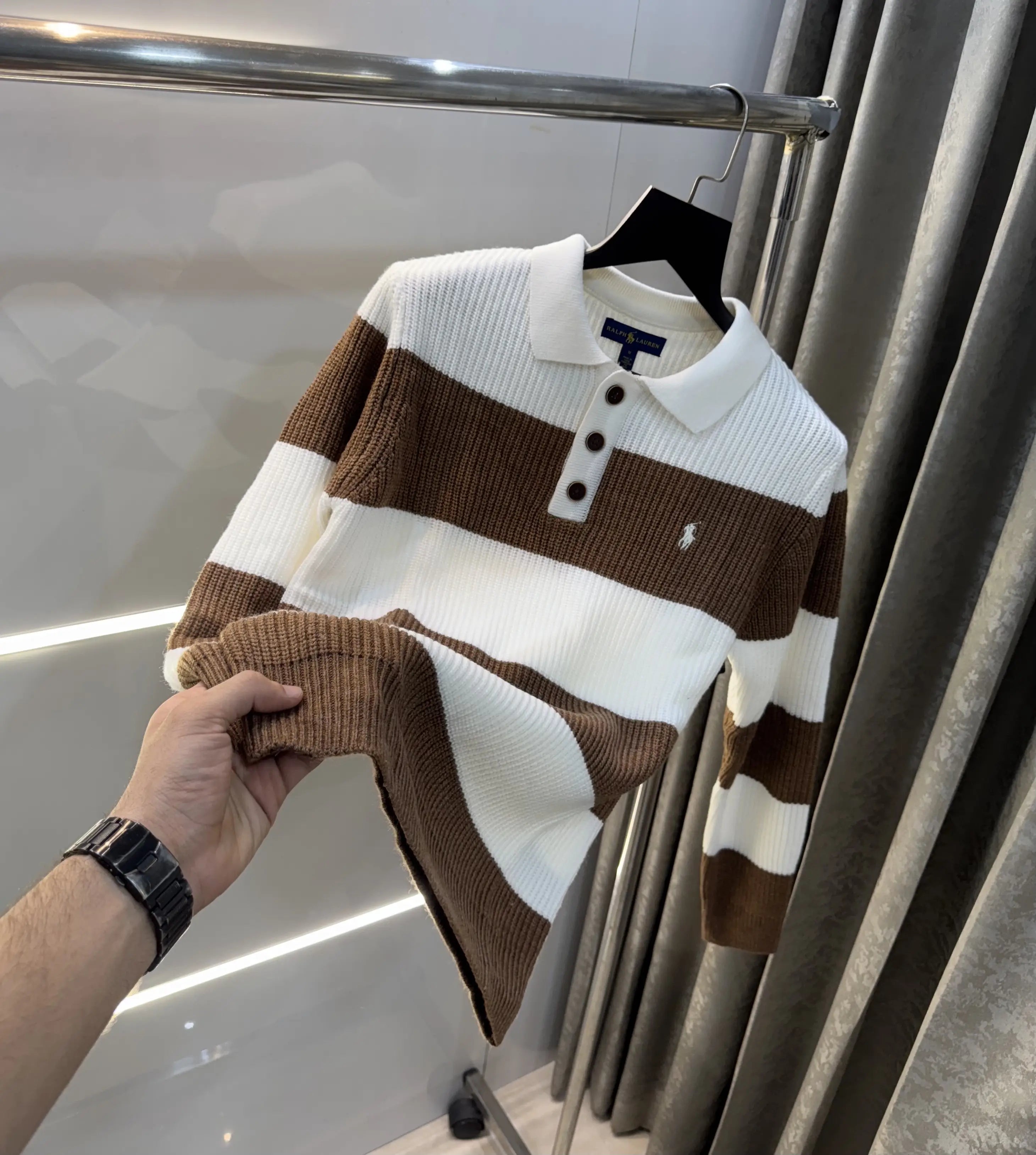 Ralph  Lauren Brown Imported Knitted Pull Over Main image