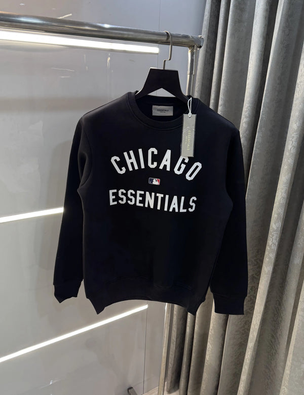 Essential Chicago Black Imported Sweatshirt