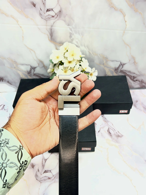 YSL PREMIUM QUALITY IMPORTED REVERSIBLE BELT WITH BOX
